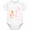 personalised baby bodysuit i am month