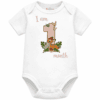 personalised baby bodysuit i am month