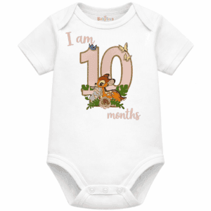 personalised baby bodysuit i am month