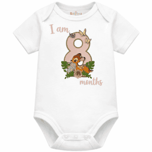 personalised baby bodysuit i am month
