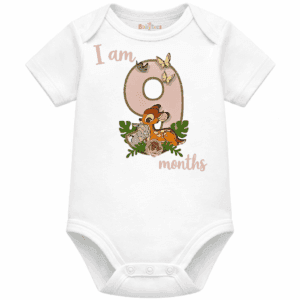 personalised baby bodysuit i am month