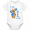 personalised baby bodysuit i am month