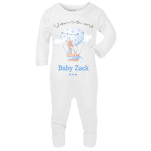 personalised baby bodysuit welcome to the world