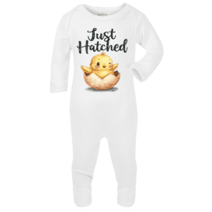 personalised baby bodysuit just hatched