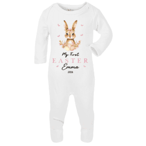 Personalised Baby Bodysuit First Easter