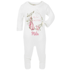 baby bodysuit first easter