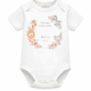 personalised baby bodysuit welcome to the world