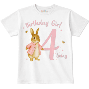 birthday girl 4 today tshirt