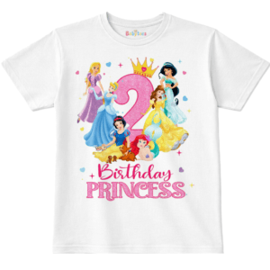 birthday princess 2 today t-shirt