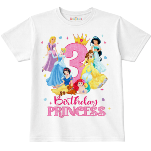 birthday princess 3 today t-shirt