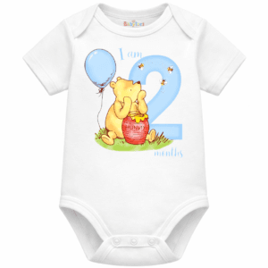 personalised baby bodysuit i am month