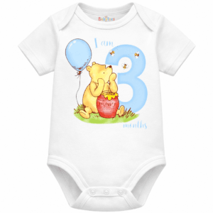 personalised baby bodysuit i am month
