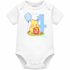 personalised baby bodysuit i am month