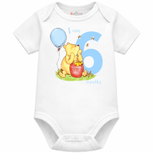 personalised baby bodysuit i am month