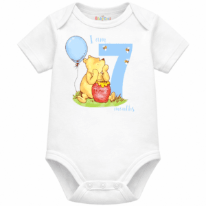 personalised baby bodysuit i am month