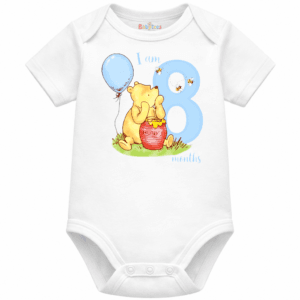 personalised baby bodysuit i am month