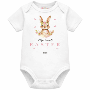 Personalised Baby Bodysuit First Easter