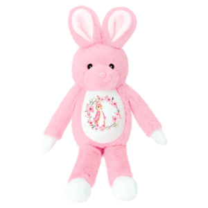 personalised teddy bear with floral bunny