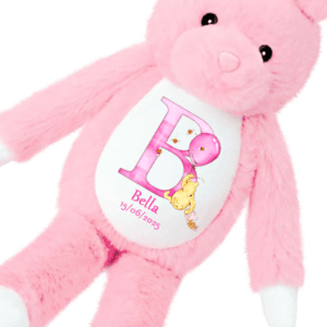 personalised teddy bear with letter a–z